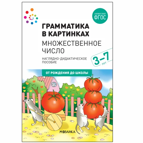 Методическое пособие "Наглядное пособие. Грамматика в картинках. Множественное число (2-е издание)"