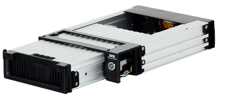 Корпус Mobile Rack, ViPower <VPA-5010KPF-B-GM> алюминий, ключ, вентилятор, горячая замена