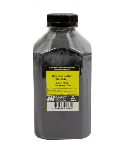 Тонер Kyocera M6030/P6130/M6530 (TK-5140), 150 гр/фл, черный, Hi-Black
