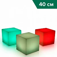 Интерактивный световой Пуф с ПУ (40 см)